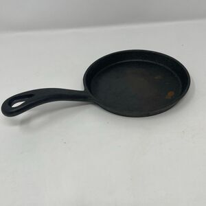 Small Cast Iron Skillet Mini Shallow Pan 5” diameter 0.5” depth
